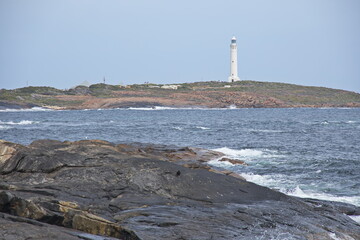 Fototapeta premium Cape Leuwin lighthouse at Augusta, Western Australia, Australia 
