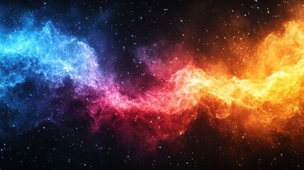 Fototapeta premium Cosmic Fire and Ice Nebula