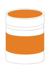 vector illustration of an orange juice