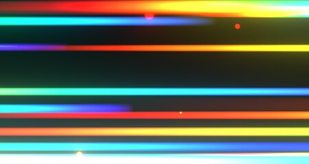 Abstract Neon Light Streaks Background