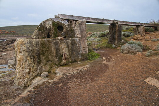 Historic Water Wheel on Cape Leeuwin at Augusta, Western Australia, Australia
