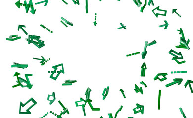 Green Arrows Background