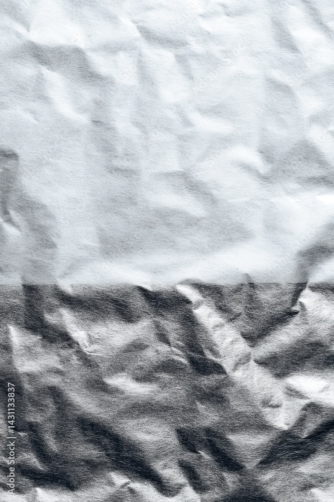Poster abstract silver foil texture background with crumpled surface and light reflection creating a modern