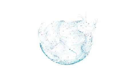 Stunning abstract image of a data sphere. Perfect for technology, AI, and network concepts.
