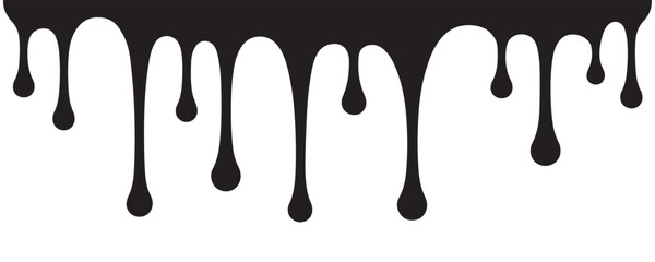 Abstract paint dripping down, Creating bold contrast and fluid artistic expression