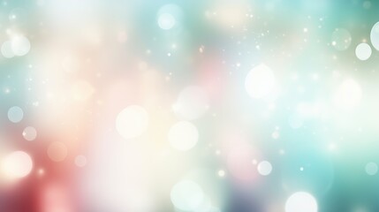Fototapeta premium Abstract blurred background with bokeh lights and pastel colors for presentation, vector illustration. Pastel gradient background. 