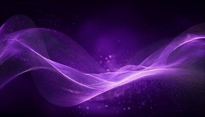 purple particle wave background for digital art and design projects