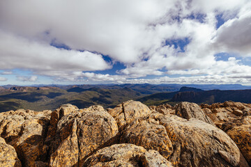 Views around Mt Ossa in Tasmania Australia