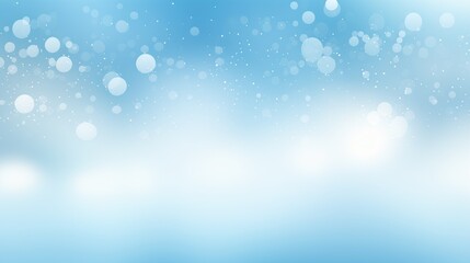 Abstract blurred light blue background with bokeh effect. The background features white clouds and sky. Vector illustration. Soft pastel colors. 
