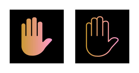 Raising Hands Icon Design