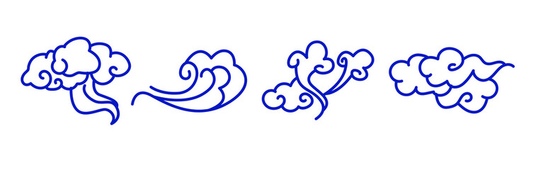 wind wave shape illustration
