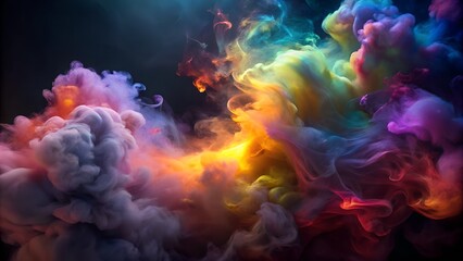 Fototapeta premium Fractal Realms of Fire and Light in a Cosmic Explosion