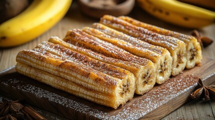 Crispy Banana Sticks with Cinnamon Sugar