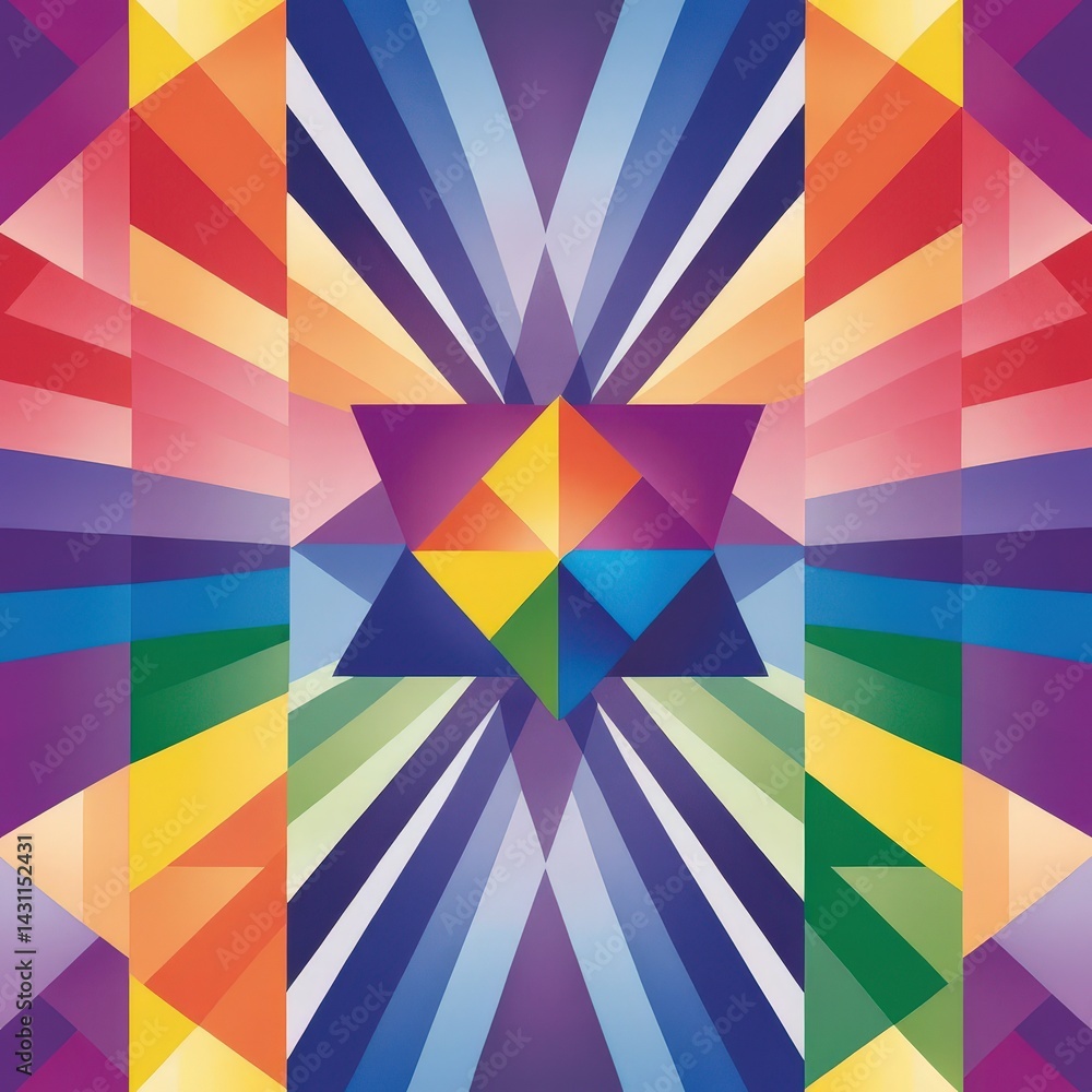 Poster a vibrant abstract background bursting with a kaleidoscope of colors, featuring swirling patterns of