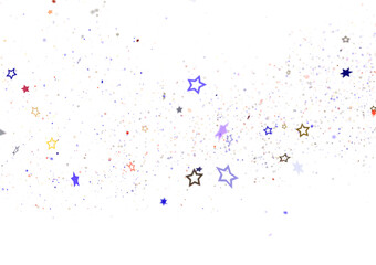 Fototapeta premium Colorful Confetti Burst on Black Background
