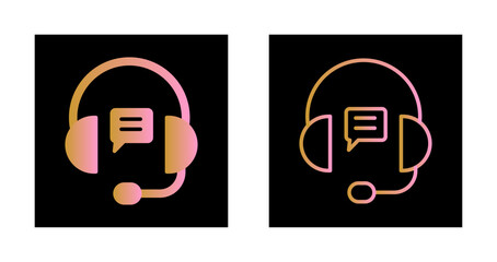 Obraz premium Chat Support Icon Design