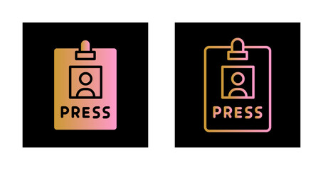 Press Pass Icon Design