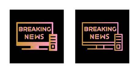 Breaking Story Icon Design