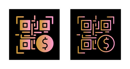 QR Code Payment Icon Design