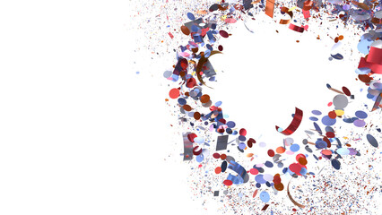 Festive confetti explosion ideal for party invitations, celebratory designs, and joyous occasions.  Download now!