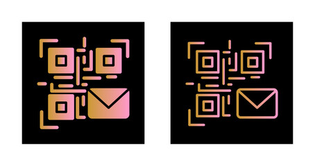 QR Code Email Icon Design