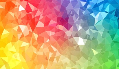 Abstract, colorful low-poly geometric background with triangles. Modern wallpaper design, 