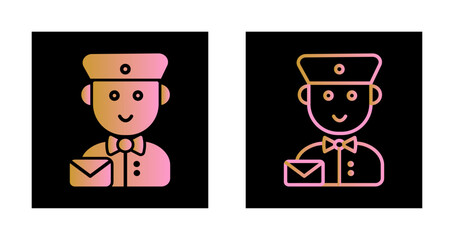 Mail Carrier Icon Design