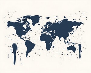 Fototapeta premium World Map Graphic Design