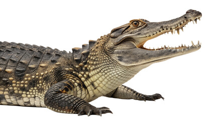 Fototapeta premium crocodile isolated on white background