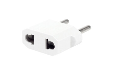 adapter for American outlet, plug adapter isolated from background