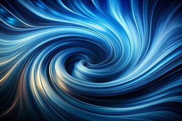 Abstract Blue Black Swirl Wave Background - Long Exposure Photography
