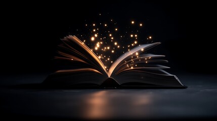 Open Book, Magic, Light, Dark