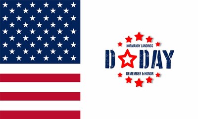 D-Day. Normandy landings ,World War II , concept Vector illustration