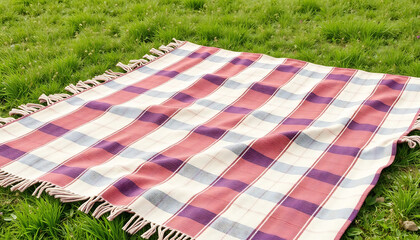 Bohemian Picnic Blanket Mockup for Outdoor Brands