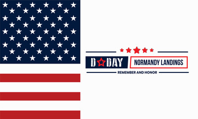 D-Day. Normandy landings ,World War II , concept Vector illustration