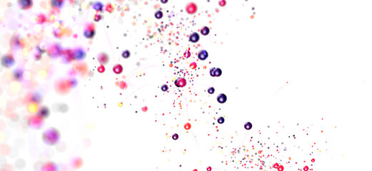 Abstract background with vibrant particles and bokeh. Perfect for presentations or websites.
