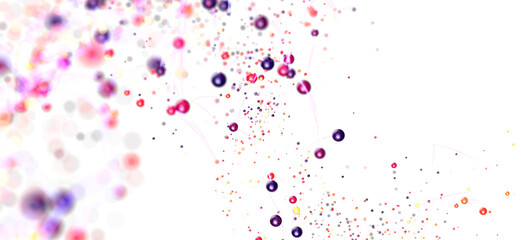 Vibrant, dynamic particle background. Perfect for tech, science, or design projects.