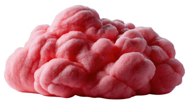 Vibrant Pink Mineral Formation: A close-up, photorealistic depiction showcases a dazzling cluster of pink mineral crystals, exhibiting nature's artistry and geological wonder.