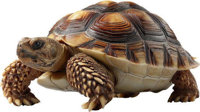 Turtle's Tranquility: a close-up shot of a tortoise. The tortoise showcases its resilience and unique patterned shell. A symbol of longevity, the turtle gazes calmly