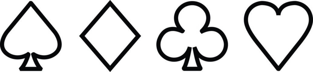 Playing Card Symbols Icon play poker games