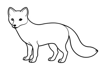 Wild Arctic Fox Vector