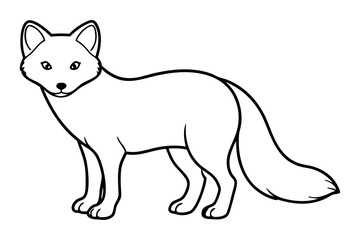 Wild Arctic Fox Vector