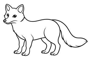 Wild Arctic Fox Vector