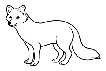 Wild Arctic Fox Vector