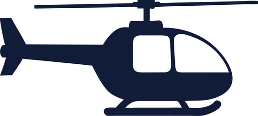 Helicopter icon on isolated white background with glyph icon style, Helicopter vector illustration. helicopter icon, thin line symbol color editable.
Eps