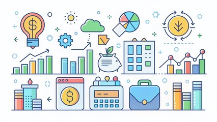 Cost Optimization Strategies:  A Collection of Business Graphics for Websites and Presentations