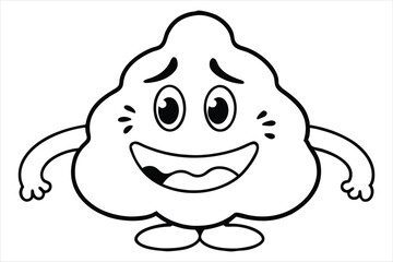 Y2K cartoon blob mascot with shifting moods – happy, sad, angry – each in glossy vector style
