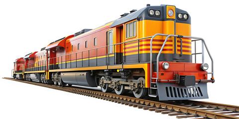 Obraz premium train illustration design concept isolated on white background PNG, AI GENERATED