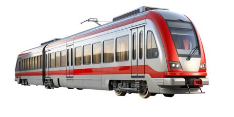 train illustration design concept isolated on white background PNG, AI GENERATED