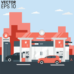 vector illustration of a modern car